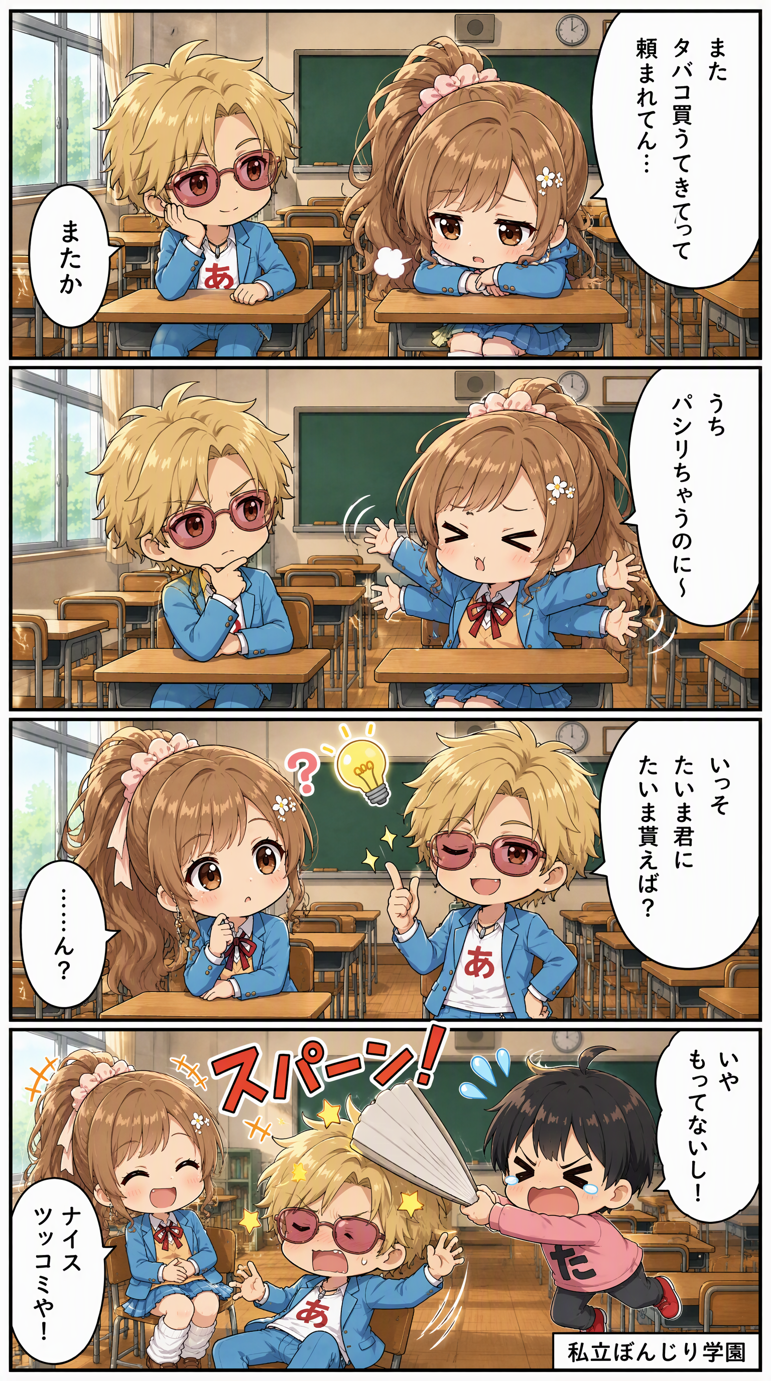 私立ぼんじり学園 4コマ編 第53話「関係ないし」