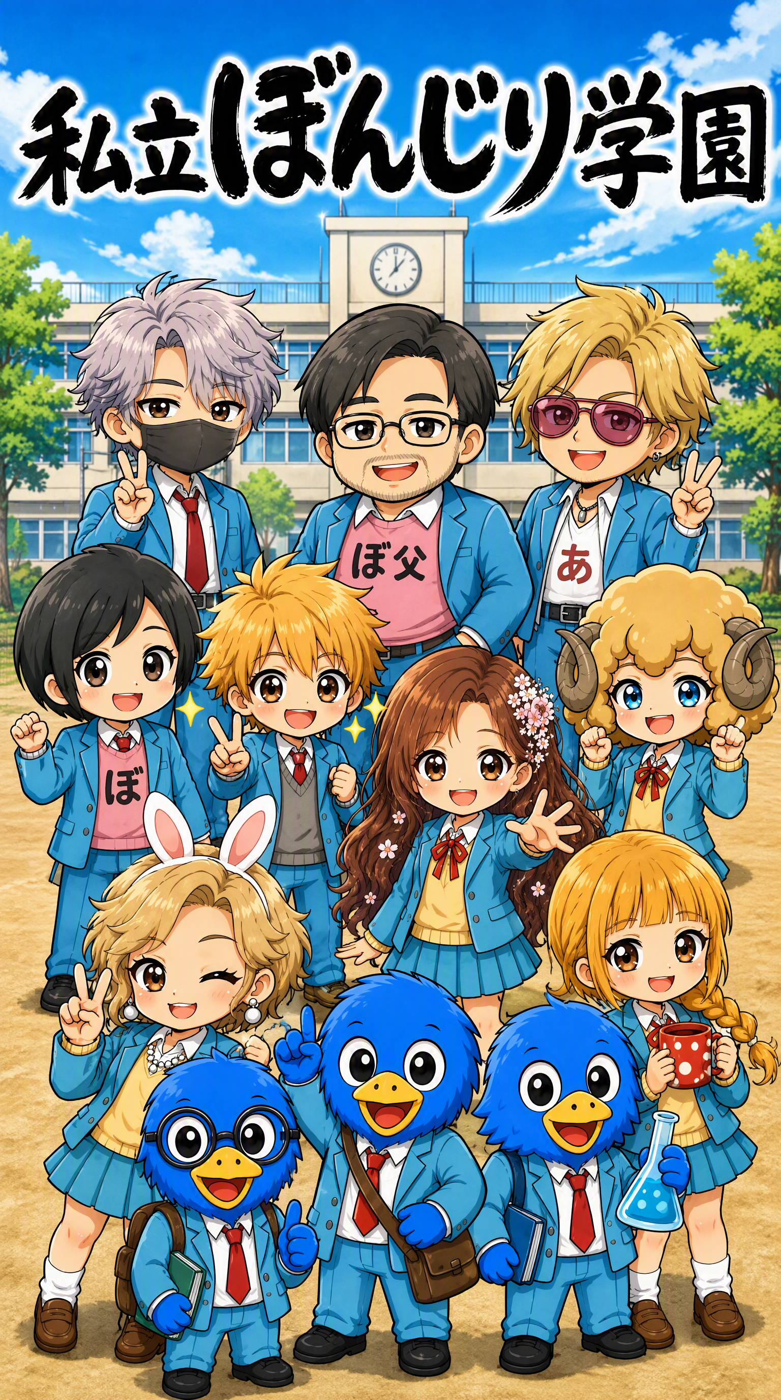 私立ぼんじり学園 メインビジュアル